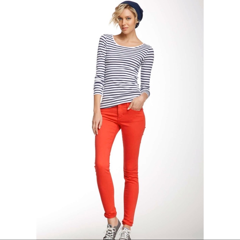 JOE’S JEANS | Bright Red Skinny Fit Ankle Jeans